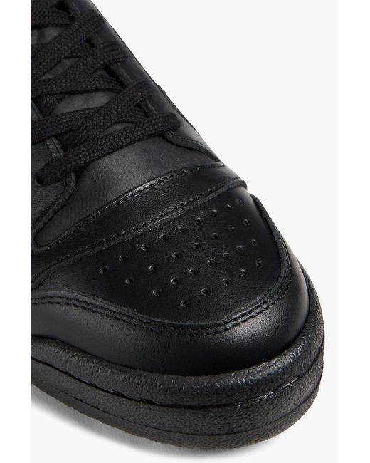 Sandro Black Embossed Leather Sneakers for men