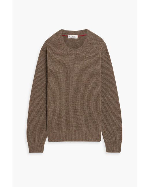 Alex Mill Brown Jordan Waffle-Knit Cashmere Sweater for men