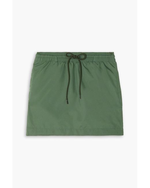 Wardrobe NYC Green Utility Shell Mini Skirt