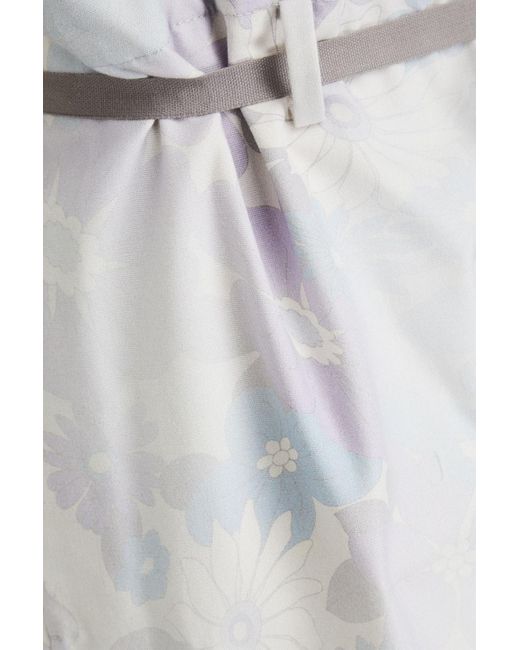 Jacquemus White Pigiami Floral-print Cotton-blend Pants for men