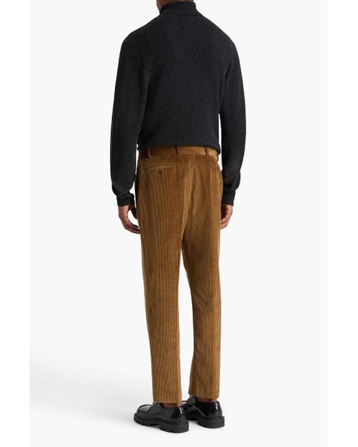 Officine Generale Black Wool Turtleneck Sweater for men