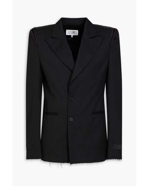 MM6 by Maison Margiela Black Twill Blazer for men