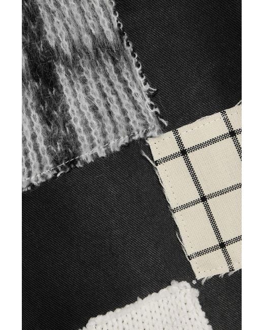 Marni Black Patchwork Denim Jeans for men