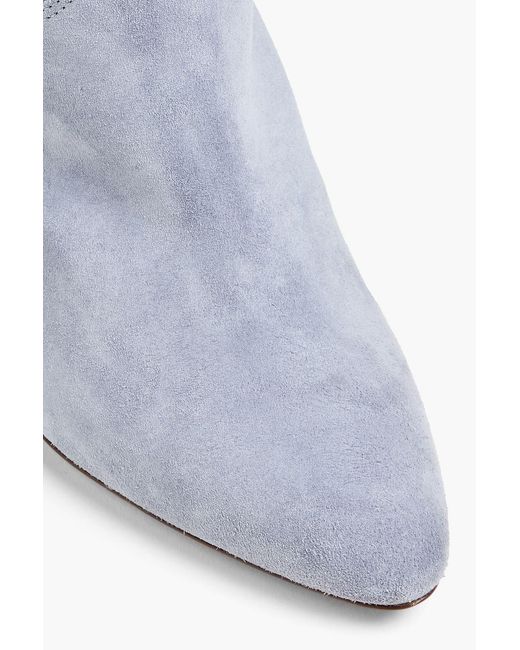 Isabel Marant Blue Lestee Suede Ankle Boots