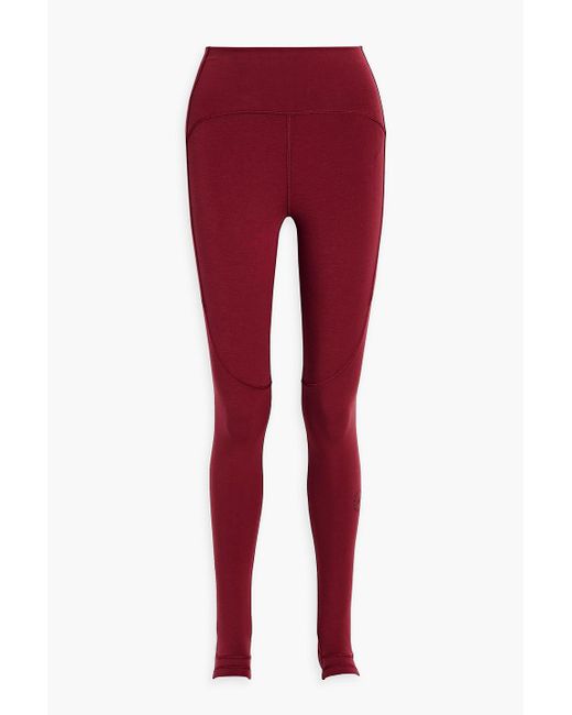 Adidas By Stella McCartney Red Modal-blend Jersey Stirrup leggings