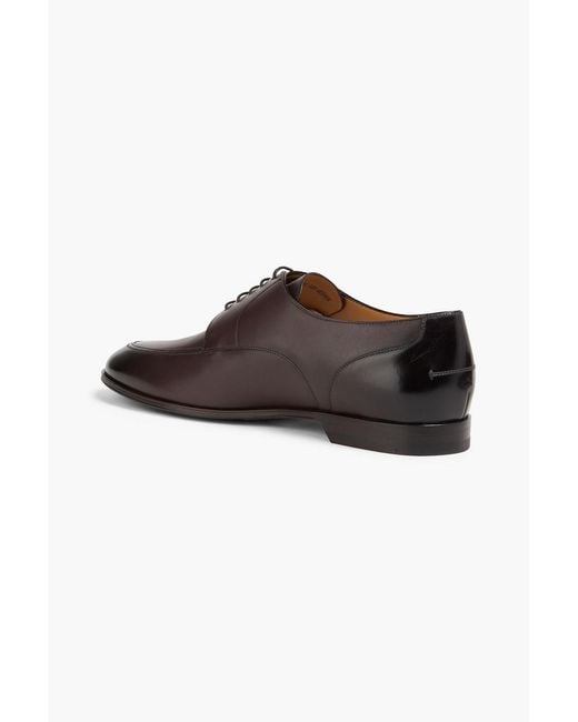 Bally Brown Wedmer Leather Derby Shoes for men