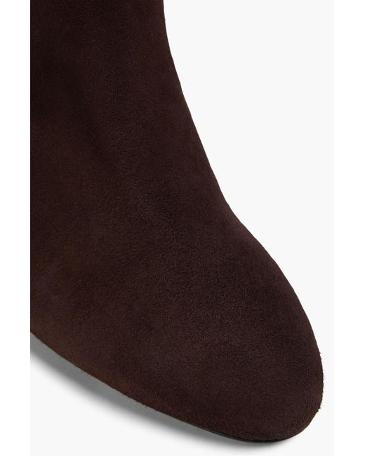 Stuart Weitzman Brown Vidaland 100 Suede Over-the-knee Boots