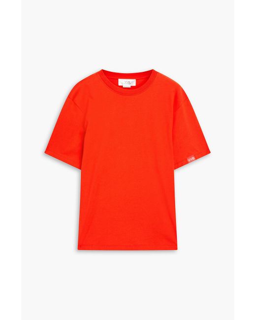 Victoria Beckham Red Cotton-jersey T-shirt