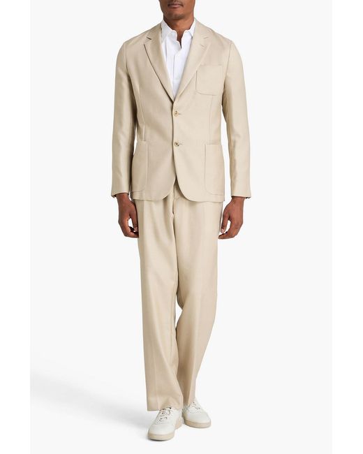 Paul Smith Natural Wool, Silk And Linen-Blend Blazer for men