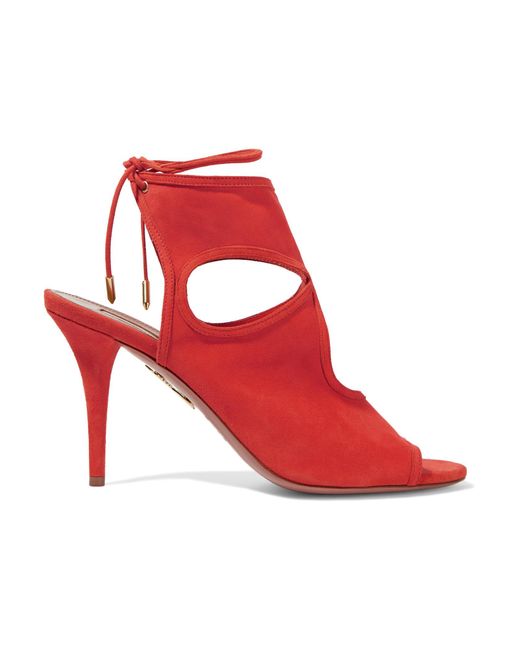 Aquazzura Red 'sexy Thing' Sandals