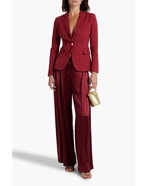 10 Crosby Derek Lam Red Allir Cotton-blend Twill Blazer