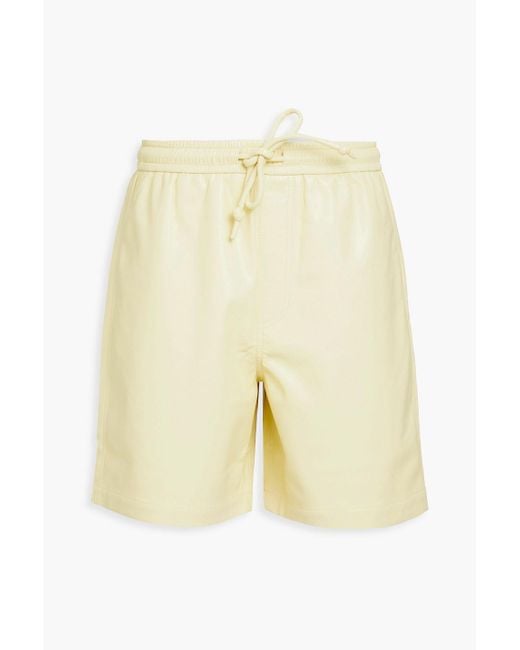 Nanushka Yellow Doxxi Okobortm Drawstring Shorts for men