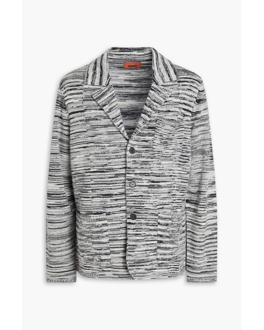 Missoni Gray Space-Dyed Cashmere Blazer for men