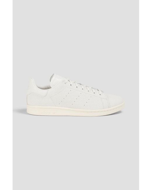 Adidas Originals White Stan Smith Recon Textured-leather Sneakers for men