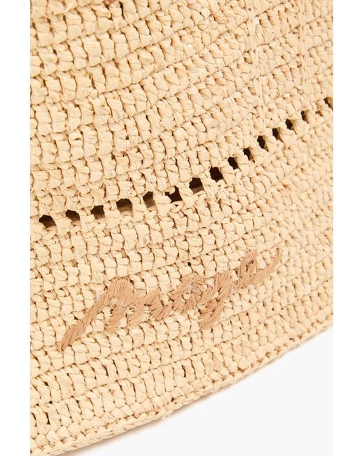 Maje Natural Raffia Shoulder Bag