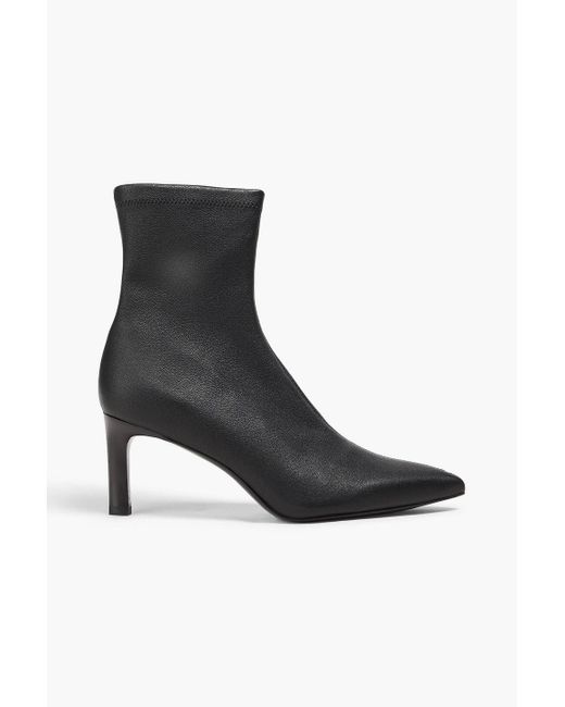 Rag & Bone Black Britt Stretch-leather Ankle Boots