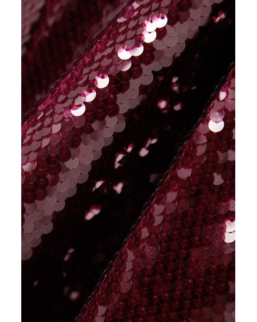 Vince Purple Sequined Voile Midi Dress