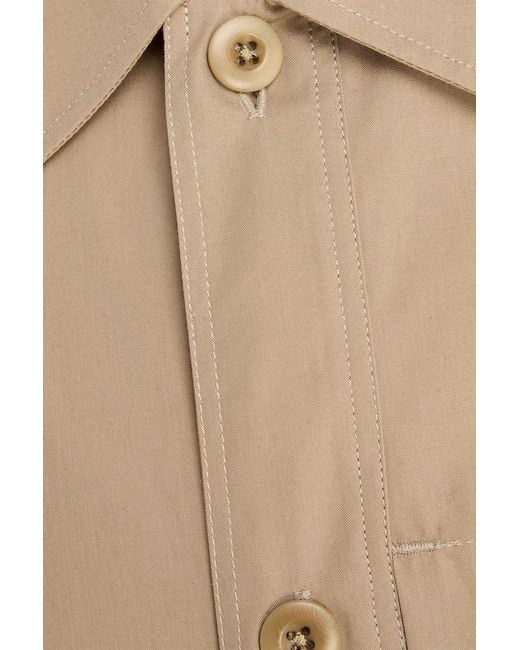 Officine Generale Natural Gibson Cotton-Poplin Overshirt for men