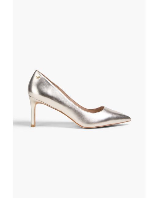 Stuart Weitzman Metallic Leigh 75 Leather Pumps