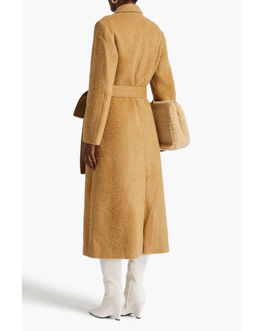 Rejina Pyo Natural Gracie Double-breasted Wool-blend Coat