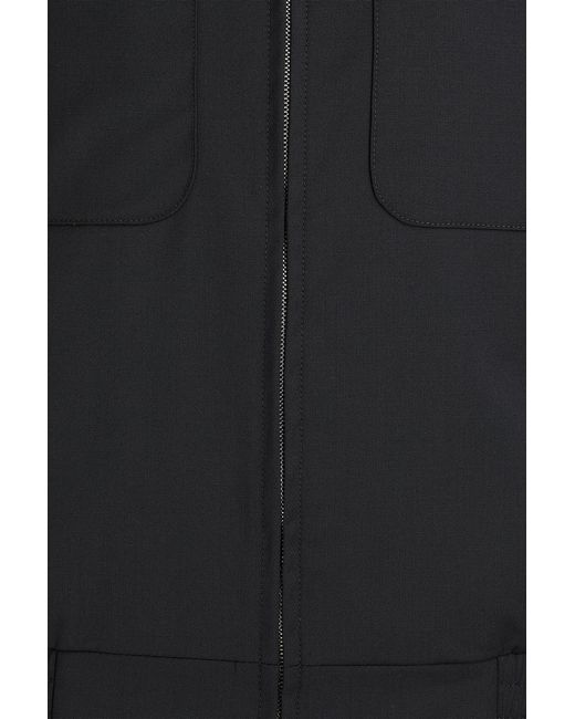 Sandro Black Wool-Blend Overshirt for men