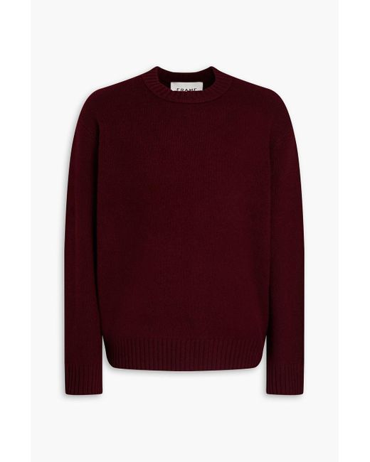 FRAME Red Cashmere Sweater for men