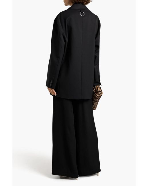 Tibi Black Layer Liam Wool-blend Blazer