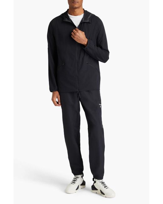 Y-3 Black Perforated Printed Stretch-shell Jacket for men