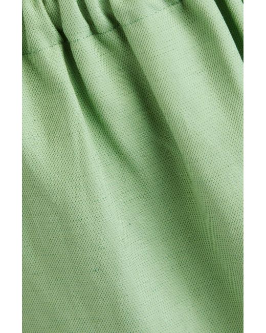 Loulou Studio Green Seto shorts aus twill