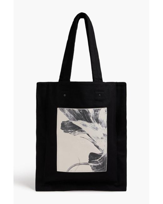 Y-3 Tote bag aus canvas mit floralem print in Black für Herren
