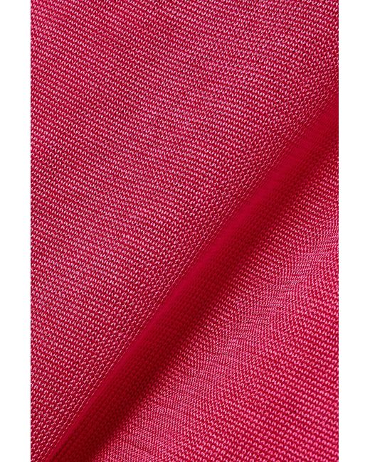 GAUGE81 Pink Beja One-shoulder Knitted Mini Dress