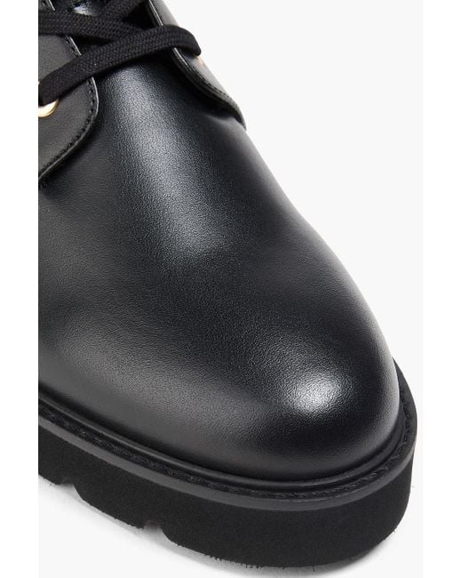 Stuart Weitzman Black Combat boots "mila" aus leder
