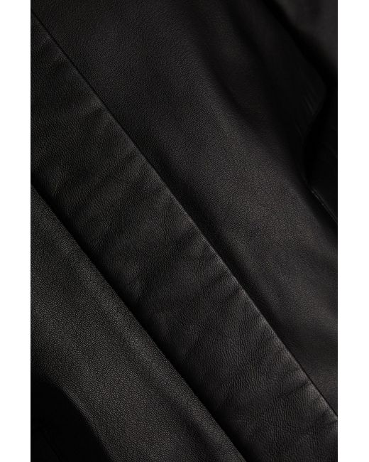 Loulou de Saison Black Ascot Leather Jacket