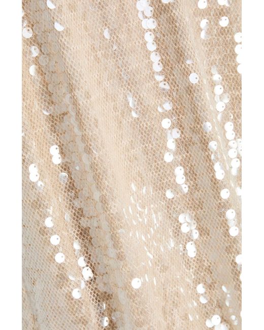 Jonathan Simkhai White Bex Sequined Crochet-Knit Maxi Dress