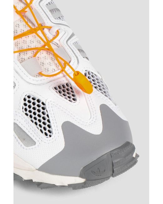 Adidas Originals White Hyperturf Neoprene And Mesh Sneakers for men