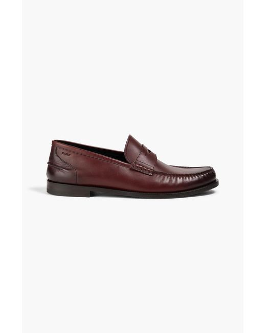 Bally Brown Kebler Leather Penny Loafers for men