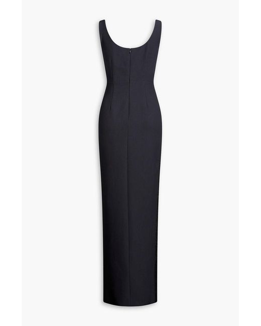 Roland Mouret Black Crystal-embellished Tulle Gown