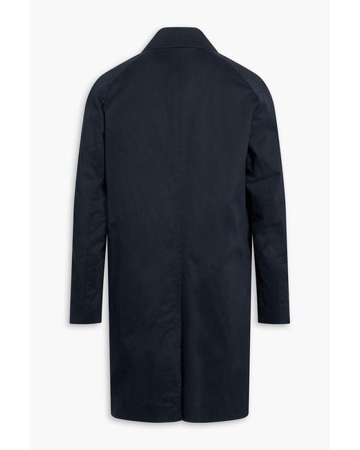 Boss Blue Cotton-blend Tweed Coat for men