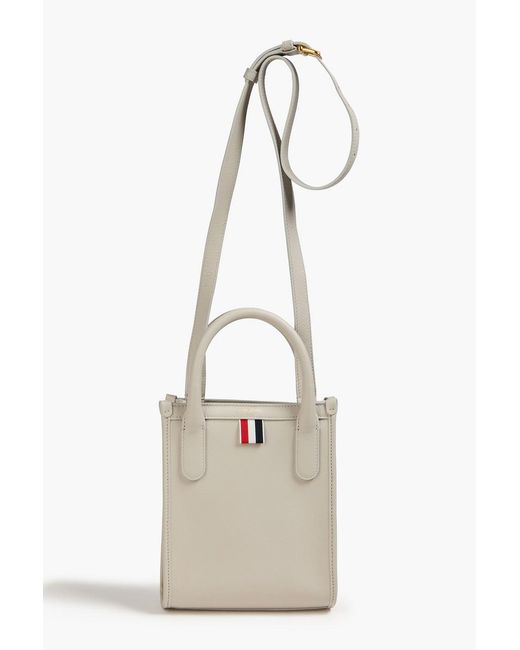 Thom Browne Natural Pebbled-leather Tote