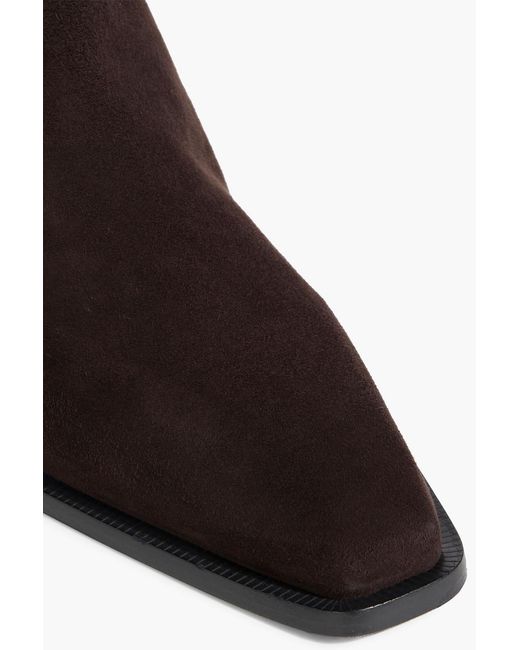 Totême Brown Suede Chelsea Boots