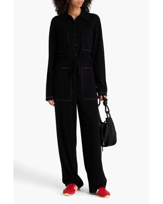 Guest In Residence Black Everywhere jumpsuit aus kaschmir