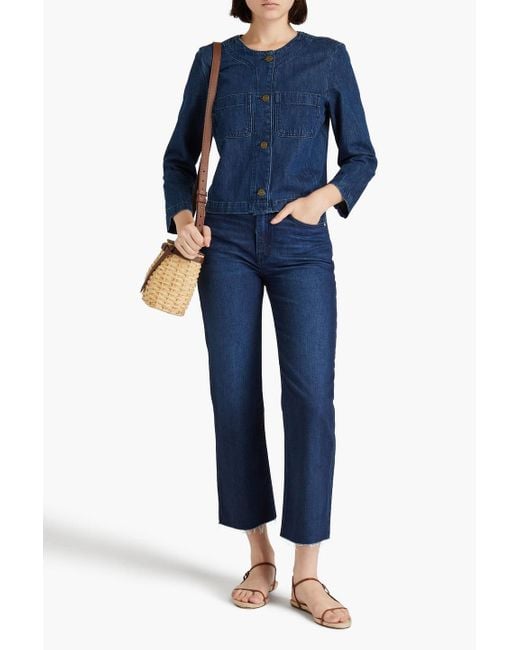 FRAME Blue Denim Jacket