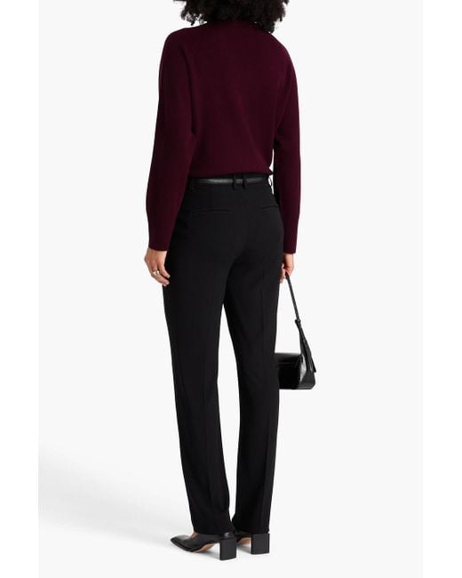 Vince Black Hose mit geradem bein aus crêpe