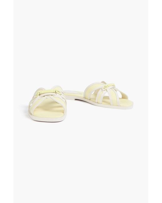Zimmermann White Embellished Leather Sandals
