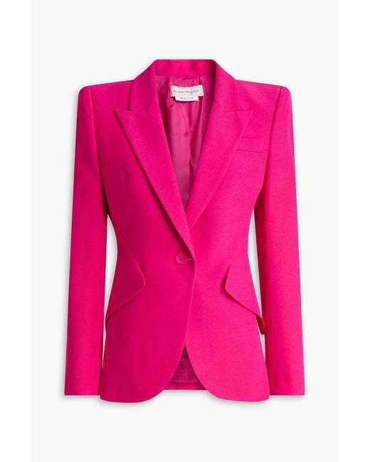 McQueen Pink Crepe Blazer