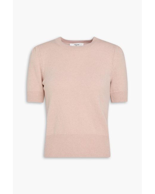FRAME Pink Cashmere Top