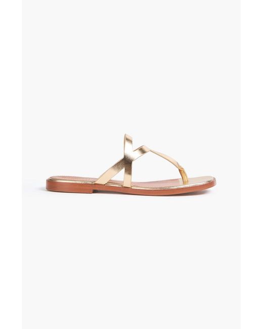 Zimmermann Metallic Leather Sandals