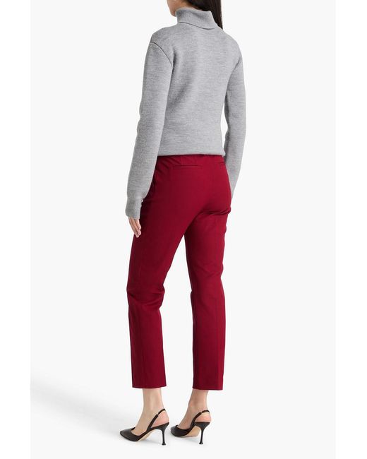 Joseph Red Coleman Stretch-gabardine Slim-leg Pants