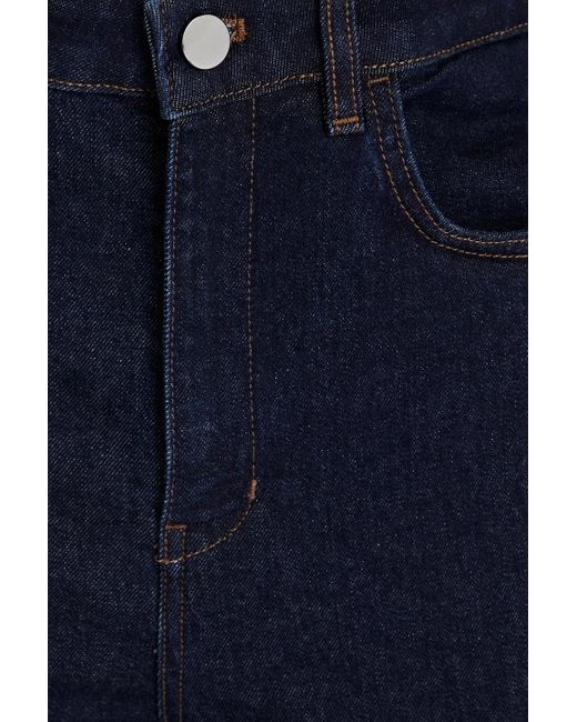 Theory Blue High-rise Flared Jeans