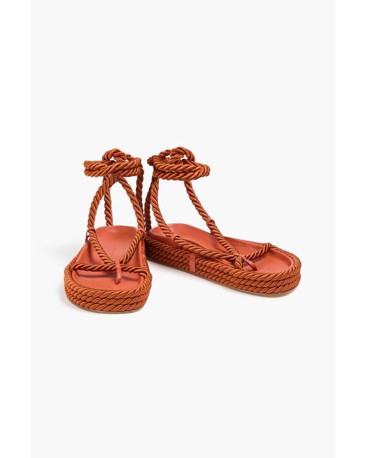 STUDIO AMELIA Red Tether Chord Sandals